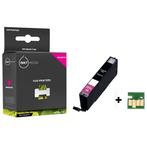 Geschikt Canon CLI-551M XL inktcartridge Magenta MET CHIP, Nieuw, Cartridge, Inktmedia