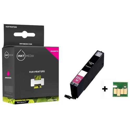 Geschikt Canon CLI-551M XL inktcartridge Magenta MET CHIP, Computers en Software, Printerbenodigdheden, Cartridge, Nieuw