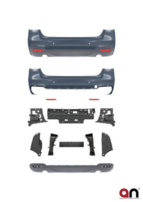 M-Pakket Achter Bumper Uitlaat L+R BMW 3 Serie F34 GT B2591, Auto-onderdelen, Carrosserie en Plaatwerk, Nieuw, BMW, Achter, Bumper