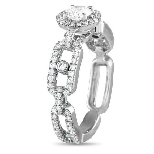 Messika - Ring - 18 karaat Witgoud, Move Link 18K witgouden, Sieraden, Tassen en Uiterlijk, Ringen