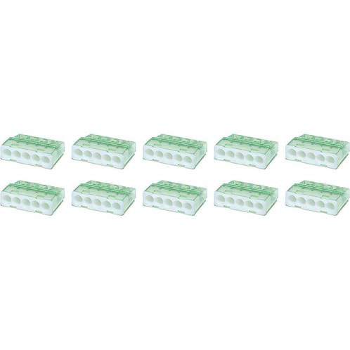 Lasklem - Vintex - 5 Polig - 0.2-2.5 mm2 - Wit - 10 Stuks, Doe-het-zelf en Verbouw, Elektra en Kabels, Nieuw, Ophalen of Verzenden