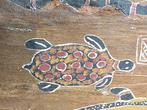 Aboriginal bastschildering - Aboriginal - Australië, Antiek en Kunst, Kunst | Niet-Westerse kunst