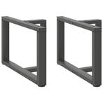 vidaXL Salontafelpoten 2 st T-vormig 60x25x(42-43) cm staal, Verzenden, Nieuw
