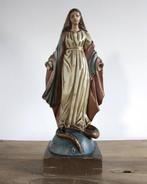 sculptuur, Maria Onbevlekt Ontvangen - 39 cm - Hout, Antiek en Kunst, Antiek | Boeken en Bijbels