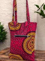 Shopper tas met Afrikaanse print - Rode Dotted Patterns - He, Ophalen of Verzenden, Nieuw