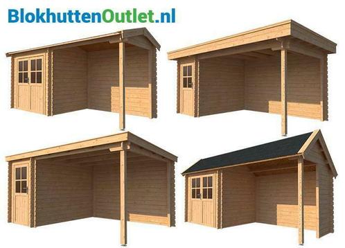 Tuinhuizen met overkapping uit eigen Nederlandse fabriek!, Tuin en Terras, Tuinhuizen, 400 cm of meer, 3 ramen of meer, 500 cm of meer