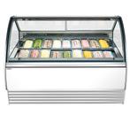 GGM Gastro | Ijsvitrine NOLAN - 1736mm - geforceerde koeling, Verzenden, Nieuw in verpakking