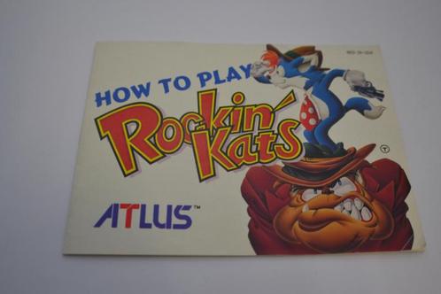 Rockin Kats (NES USA MANUAL), Spelcomputers en Games, Spelcomputers | Nintendo Consoles | Accessoires, Zo goed als nieuw, Verzenden