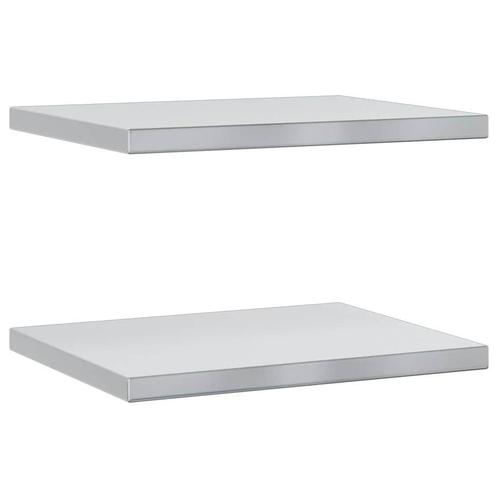 Wandschappen RVS 50x40cm - Retourdeal! 55% Korting, Huis en Inrichting, Woonaccessoires | Wandplanken en Boekenplanken, Nieuw