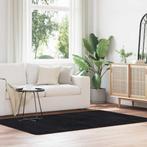 vidaXL Hoogpolig vloerkleed NAVARRA 130x200 cm polyester, Verzenden, Nieuw, Zwart