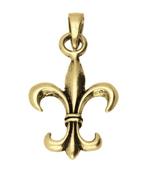Gouden Fleur de lis opengewerkt kettinghanger, Verzenden, Nieuw