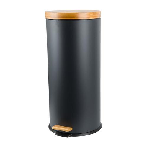 Pedaalemmer met bamboe deksel - 30 liter, Huis en Inrichting, Woonaccessoires | Prullenbakken, Verzenden