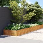vidaXL Plantenbak verhoogd 579x100x36 cm cortenstaal, Tuin en Terras, Bloembakken en Plantenbakken, 100 cm of meer, Verzenden