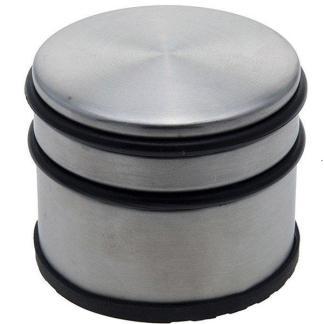 Deurstopper |  7.5 cm x Ø 9 cm (RVS, Rubber), Huis en Inrichting, Woonaccessoires | Deurstoppers, Nieuw, Verzenden