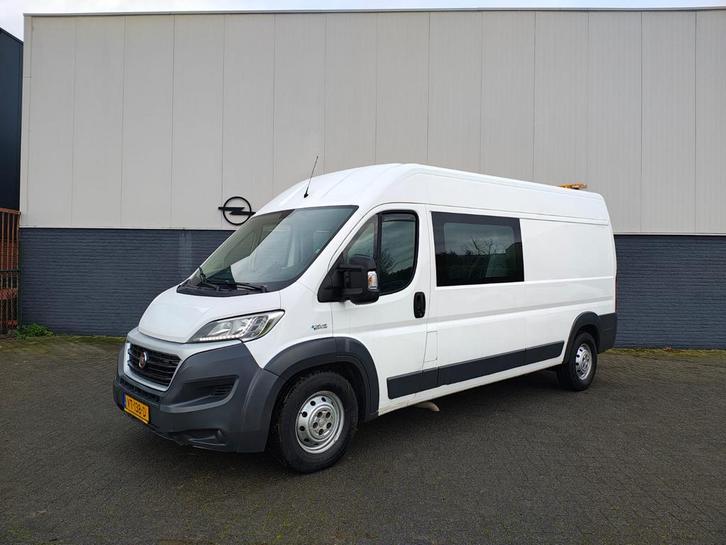 Fiat Ducato 35H 3.0I DC CNG AARDGAS Bi-Fuel Dubbele Cabine E, Auto's, Bestelauto's, Lease, Overige kleuren, Handgeschakeld, Wit