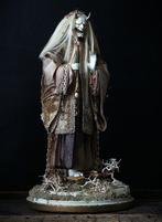 Lalka Oni - Hout, Leder, Zijde - Volga Bondarenko - Polen -, Antiek en Kunst