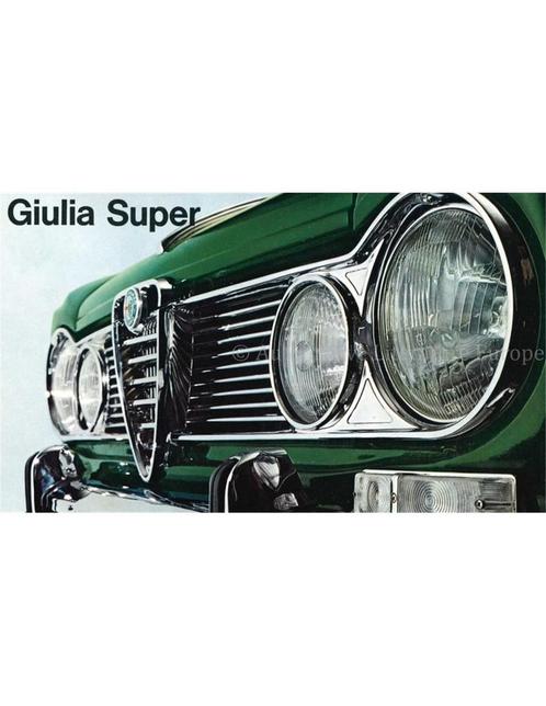 1966 ALFA ROMEO GIULIA SUPER BROCHURE FRANS, Boeken, Auto's | Folders en Tijdschriften, Alfa Romeo