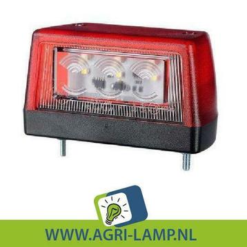 Nummerplaatverlichting led rood 10V-30V PRO serie