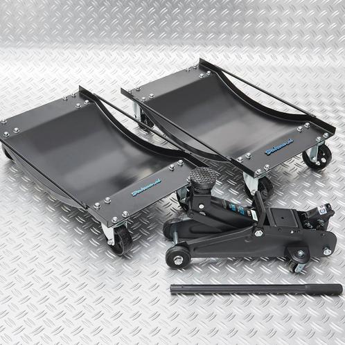 Datona Automover set van 2 stuks en krik - Datona - Zwart, Auto diversen, Auto-accessoires, Nieuw, Ophalen of Verzenden