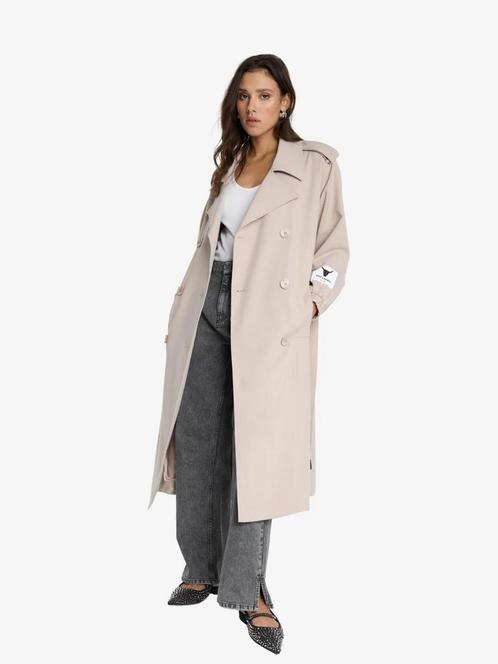 -20% Alix The Label  Alix The Label Dames trenchcoat  maat 4, Kleding | Dames, Jassen | Winter, Beige, Nieuw, Verzenden