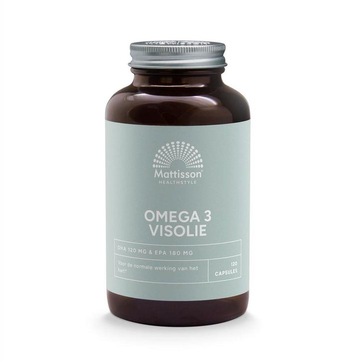 Mattisson Omega 3 visolie - 120 capsules, Sport en Fitness, Gezondheidsproducten en Wellness, Verzenden