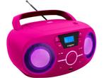 Bigben CD61 - Radio CD speler - USB - Roze, Verzenden, Nieuw