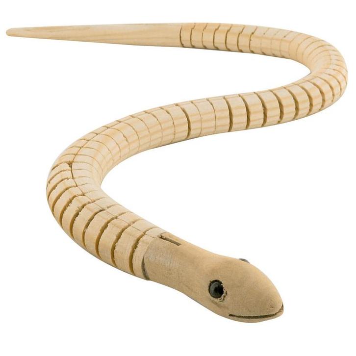 Gladde Slang - Hout Beweegbaar - Hobby & DIY - Duurzaam & On, Hobby en Vrije tijd, Knutselen, Nieuw, Ophalen of Verzenden