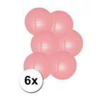 Geboorte versiering lampionnen roze 6x - Lampionnen, Ophalen of Verzenden, Nieuw