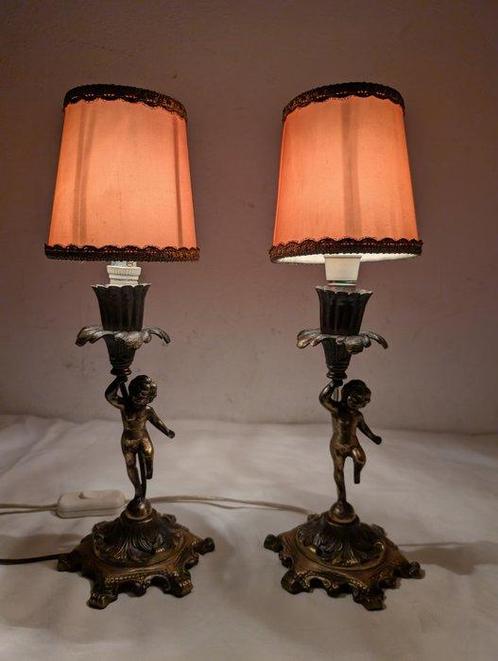 Tafellamp (2) - Messing, Antiek en Kunst, Curiosa en Brocante