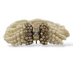 Armband - 18 karaat Antieke 18K geelgouden multi-rij parel-, Nieuw