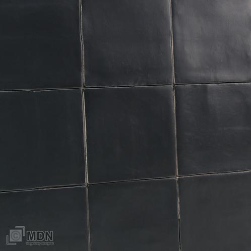 Handvorm tegels mat zwart 13x13 Oud Hollands-0,5m², Doe-het-zelf en Verbouw, Tegels, Nieuw, Verzenden