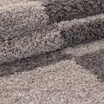 Rond Shaggy Vloerkleed | Gala | Taupe | 200x200 cm, Huis en Inrichting, Stoffering | Tapijten en Kleden, Verzenden, Nieuw
