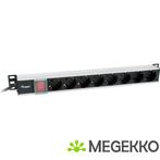 Equip 333308 energiedistributie 8 AC-uitgang(en) 1U Zwart,, Computers en Software, Verzenden, Nieuw