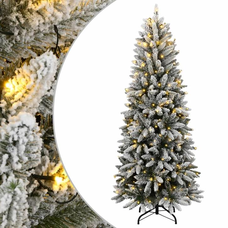 vidaXL Kunstkerstboom met 300 LEDs en sneeuw 180 cm, Diversen, Kerst, Nieuw, Verzenden