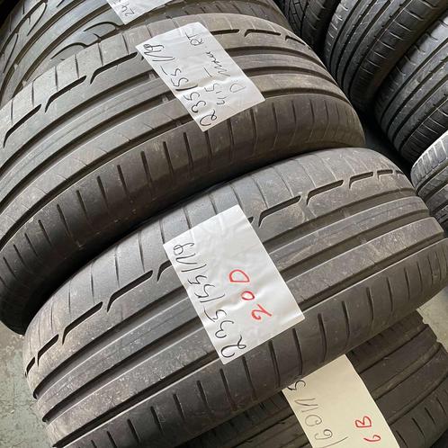 2 x Dunlop SP Sport Maxx RT 235-55-19 Zomerbanden 4,5mm, Auto-onderdelen, Banden en Velgen, 19 inch, Zomerbanden, 235 mm, Personenwagen