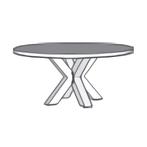 Eettafel Rond Maurik - eettafel, Huis en Inrichting, Tafels | Eettafels, Nieuw, Overige materialen