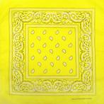 Bandana Zakdoek Paisley Print Geel, Nieuw