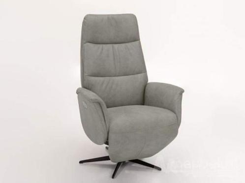 Relaxfauteuil Heino - relaxfauteuils - Zilver, Huis en Inrichting, Stoelen, Nieuw, Leer