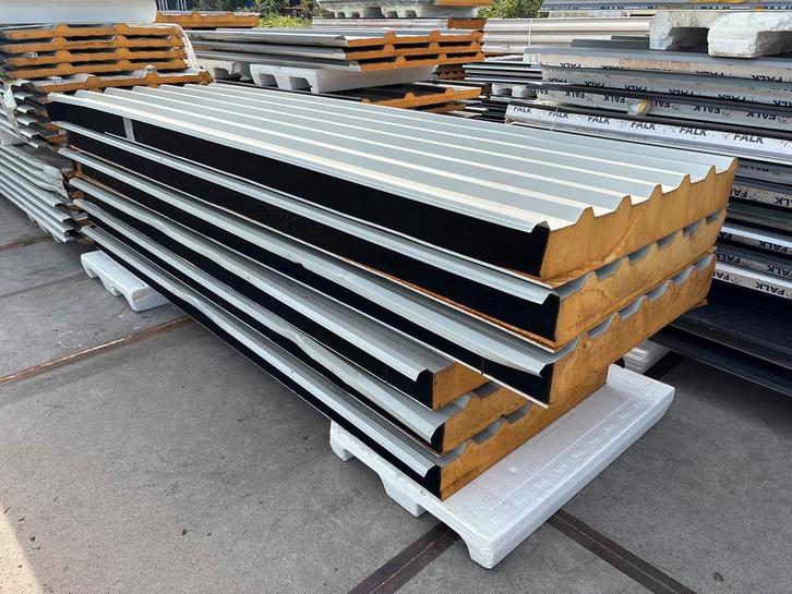 Dakpanelen, sandwichpanelen, 130 mm, Dakplaten, Wit, Doe-het-zelf en Verbouw, Platen en Panelen, Nieuw