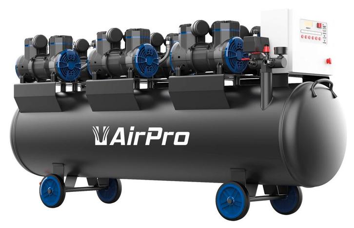 Compressor olievrij 6x2pk 280L tank 400V, Doe-het-zelf en Verbouw, Compressors, Nieuw, Verzenden