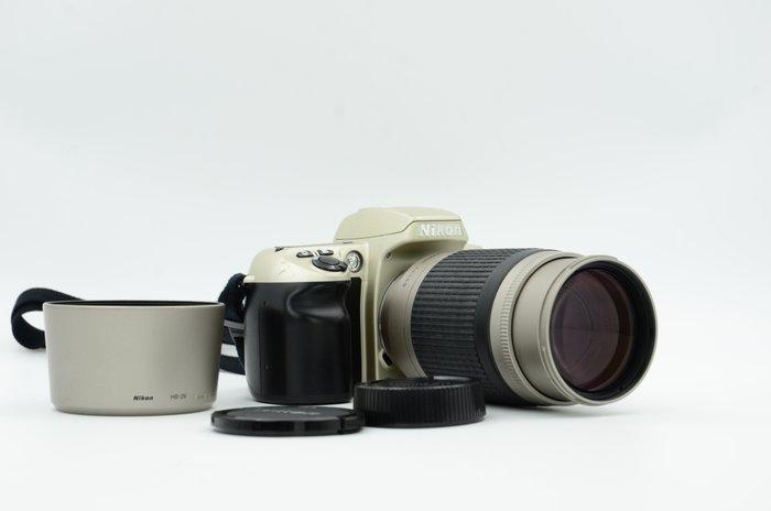 Nikon F60 + Nikon AF Nikkor 70-300mm F4-5.6G Single lens, Audio, Tv en Foto, Fotocamera's Analoog