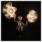 Wandlamp - Glas, Metaal, Antiek en Kunst