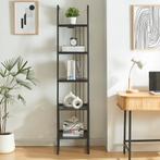 Staand rek Storfjord ladderplank 183,5x40x40 cm zwart [en.ca, Huis en Inrichting, Woonaccessoires | Wandplanken en Boekenplanken