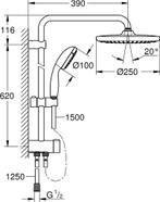 GROHE Vitalio Start Regendouche 250 - Ø 25 cm -, Verzenden, Zo goed als nieuw