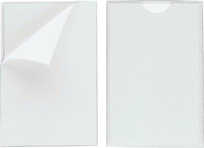 100 Zelfklevende insteekhoesjes 90x57mm Durable Pocketfix, Zakelijke goederen, Kantoor en Winkelinrichting | Kantoorartikelen