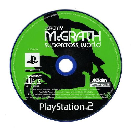 Jeremy McGrath Supercross World (losse disc) (PlayStation 2), Spelcomputers en Games, Games | Sony PlayStation 2, Gebruikt, Verzenden