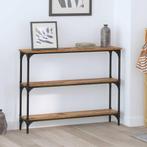 vidaXL Wandtafel Oud hout 100 x 22.5 x 75 cm Engineered hout, Huis en Inrichting, Verzenden, Nieuw, 60 cm of meer