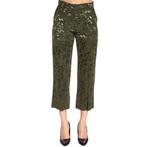 Pinko • groene pantalon met blad motief • M (IT44), Nieuw, Groen, Pinko, Maat 38/40 (M)