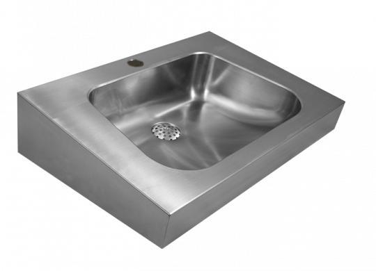 Wandwastafel | RVS | 600 x 420 x(h)152 mm | 2 Modellen, Zakelijke goederen, Horeca | Meubilair en Inrichting, Verzenden