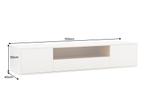 TV-bord LOFT 150 cm hangend wit naturel - 47813, Ophalen of Verzenden, Nieuw